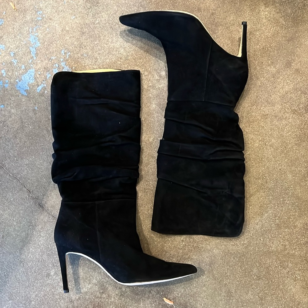 Alexandre Birman suede, black boots